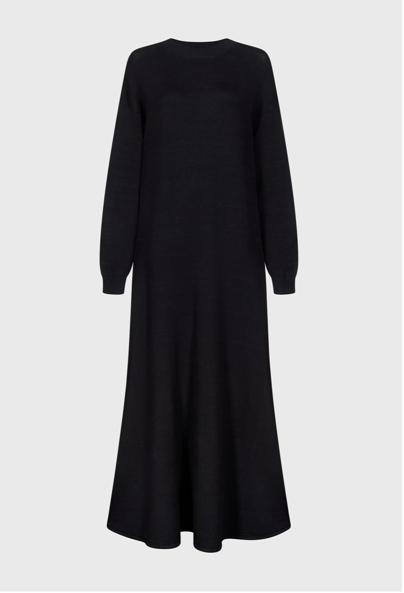 Maxi Robe Lucy Black - Loulou de Saison