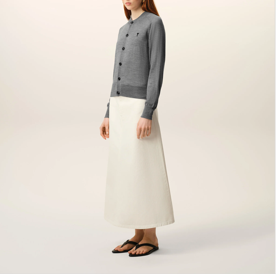 Cardigan Grey / Black - Ami Paris