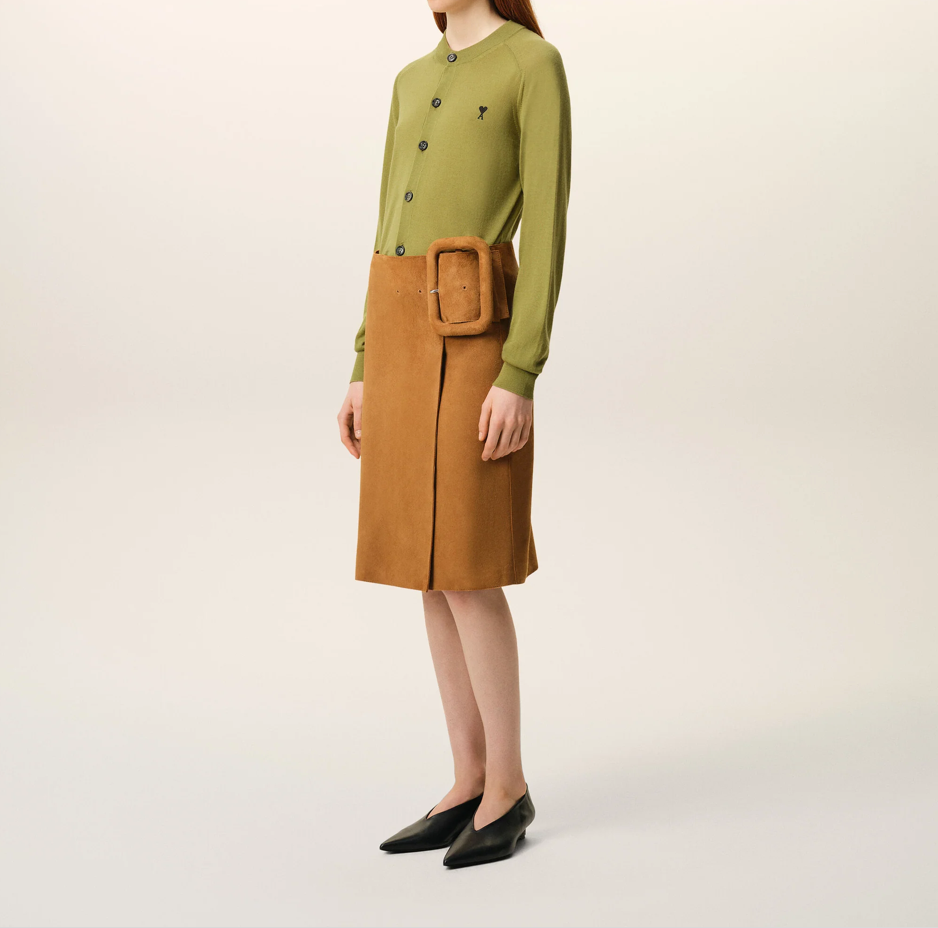 Cardigan Matcha / Noir - Ami Paris