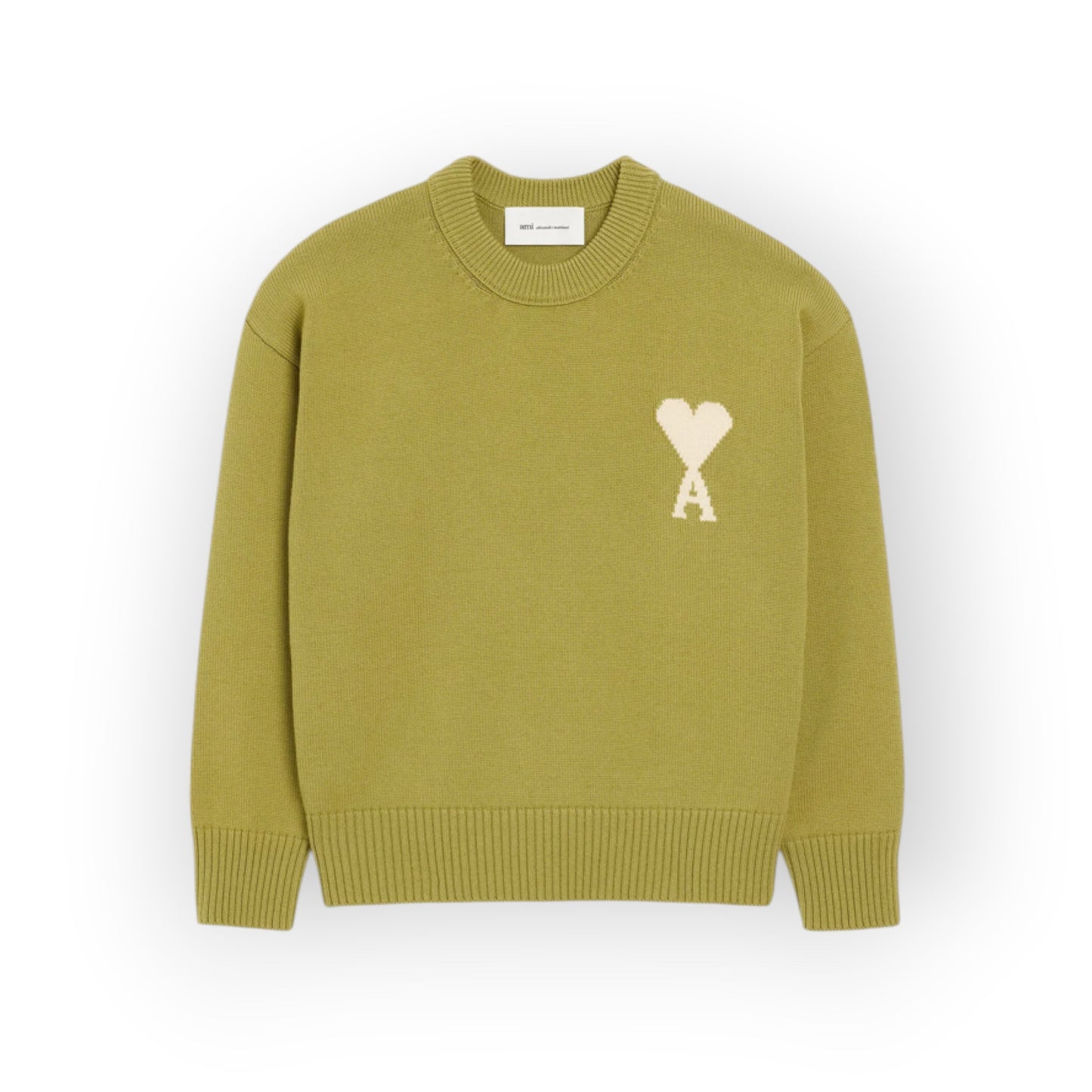 Cardigan Matcha / ecru - Ami Paris