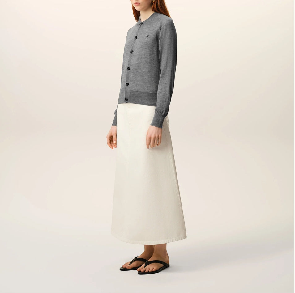 Cardigan Grey / Black - Ami Paris