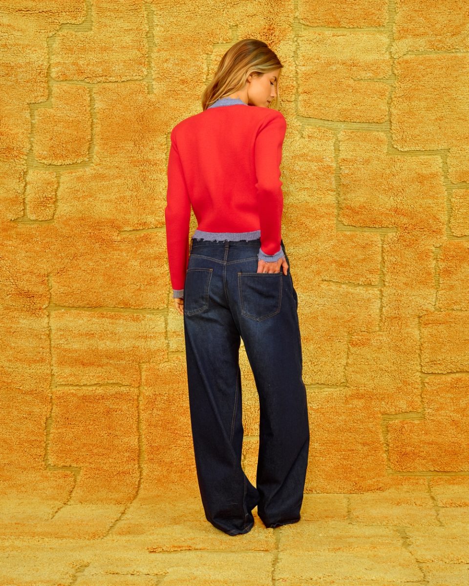 Cardigan Celeste Red Poppy - Sea Me Happy