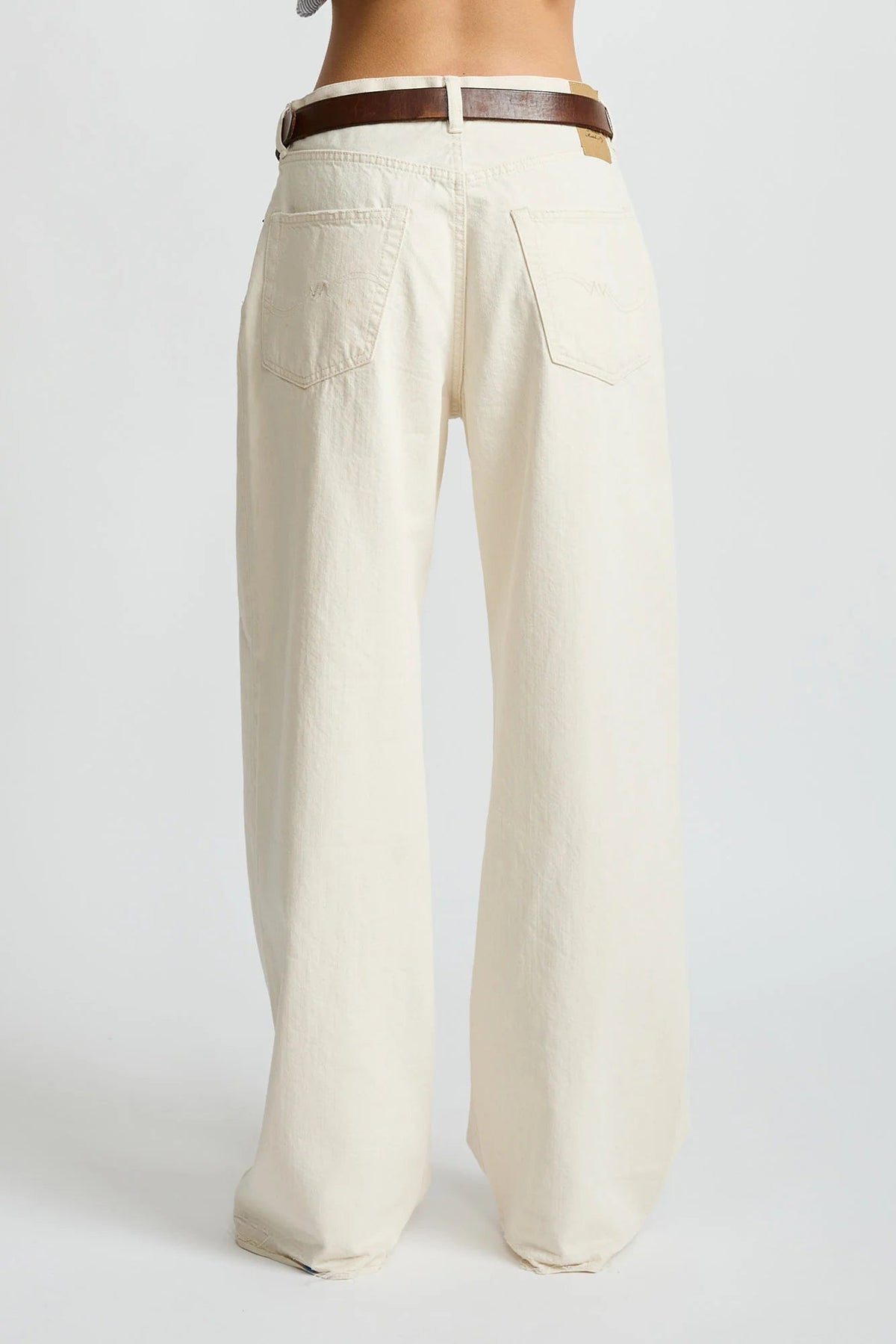 Teri Wide Leg Jean Barley Khaki - Denimist