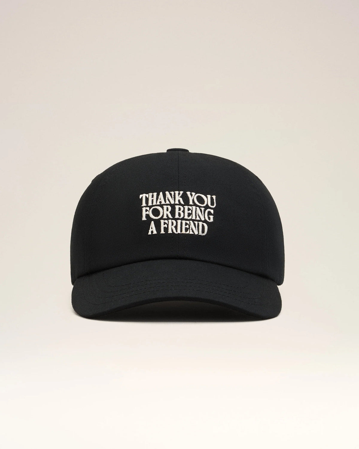 Casquette Noir Thank You For Being A Friend - Ami Paris