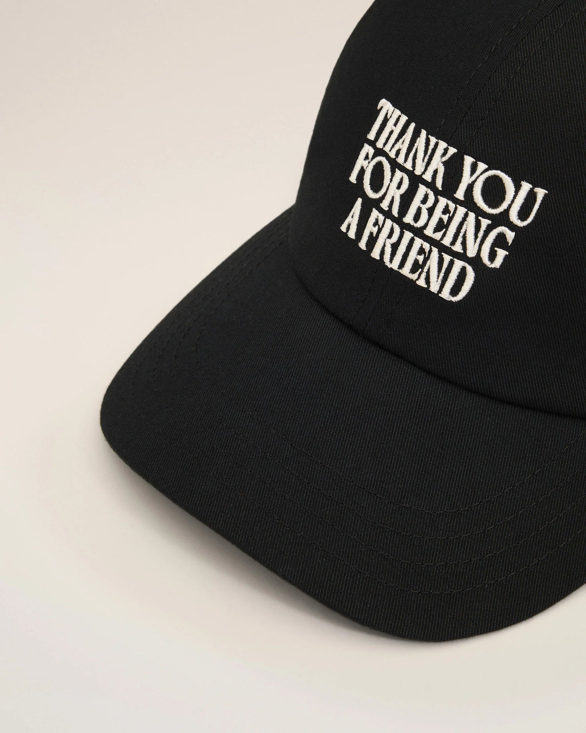 Casquette Noir Thank You For Being A Friend - Ami Paris