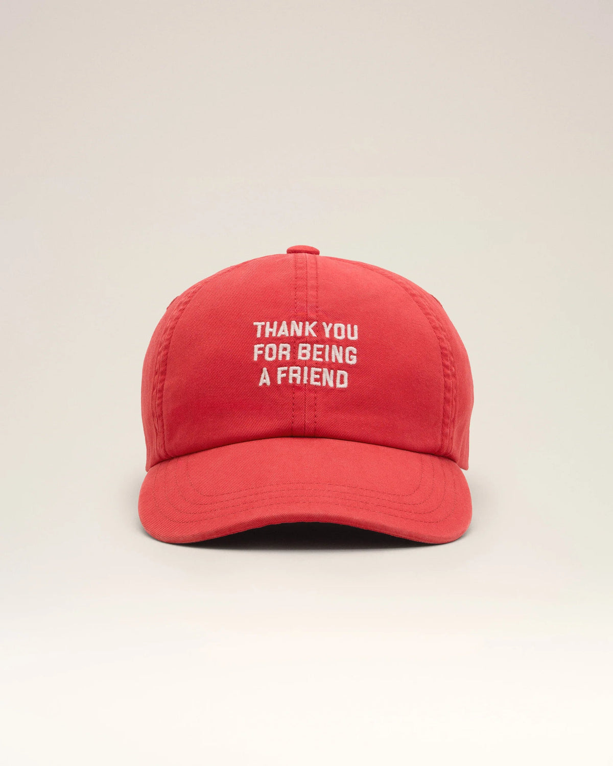 Casquette rouge "Thank You For Being A Friend"