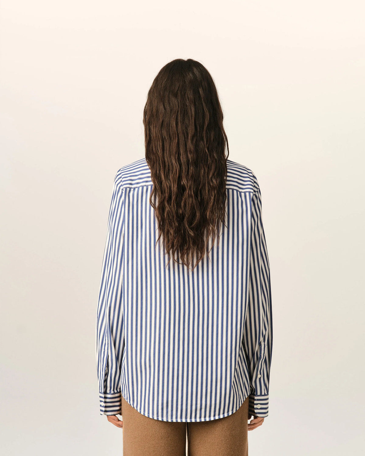 Chemise Rayée Bleu Roi / Blanc - Ami Paris