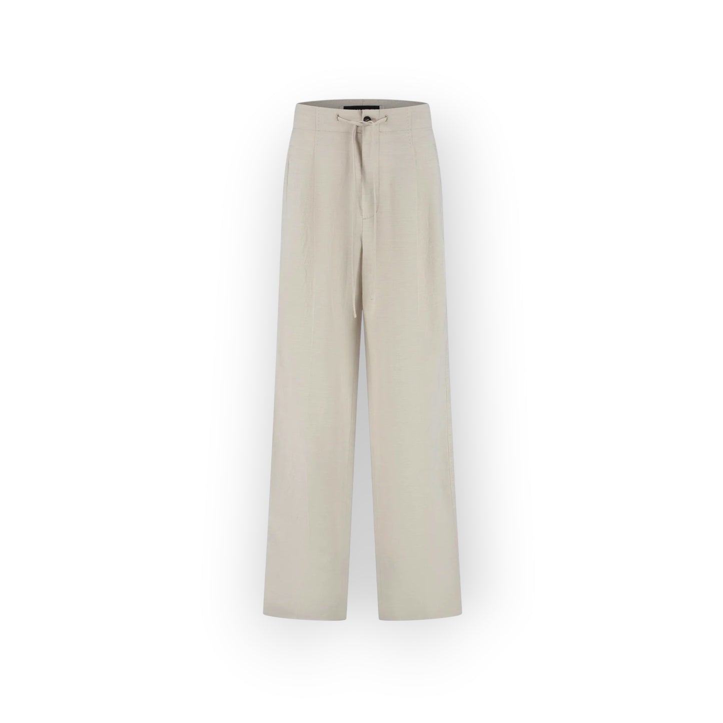 Waist Washed Linen String Trousers - Frenken