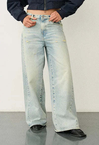 Wide Leg Jeans - Halfboy