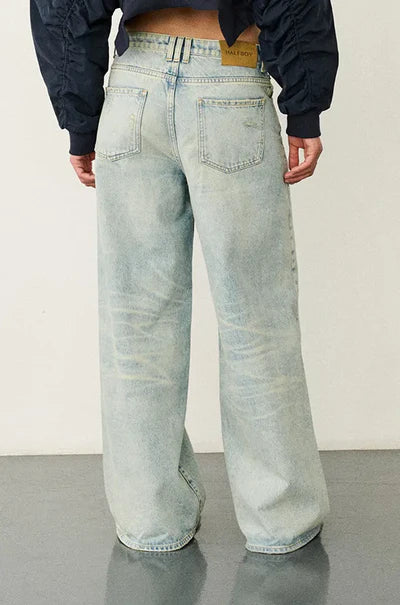 Wide Leg Jeans - Halfboy