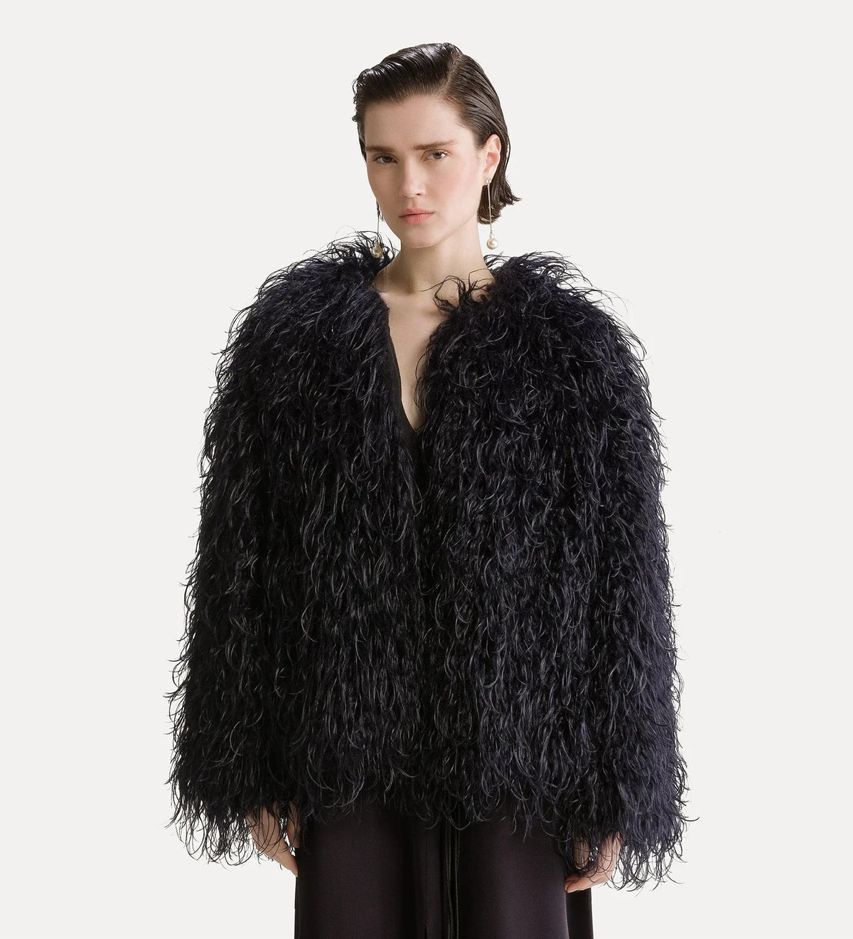 Manteau en Eco-mongolie Notte - Forte_Forte