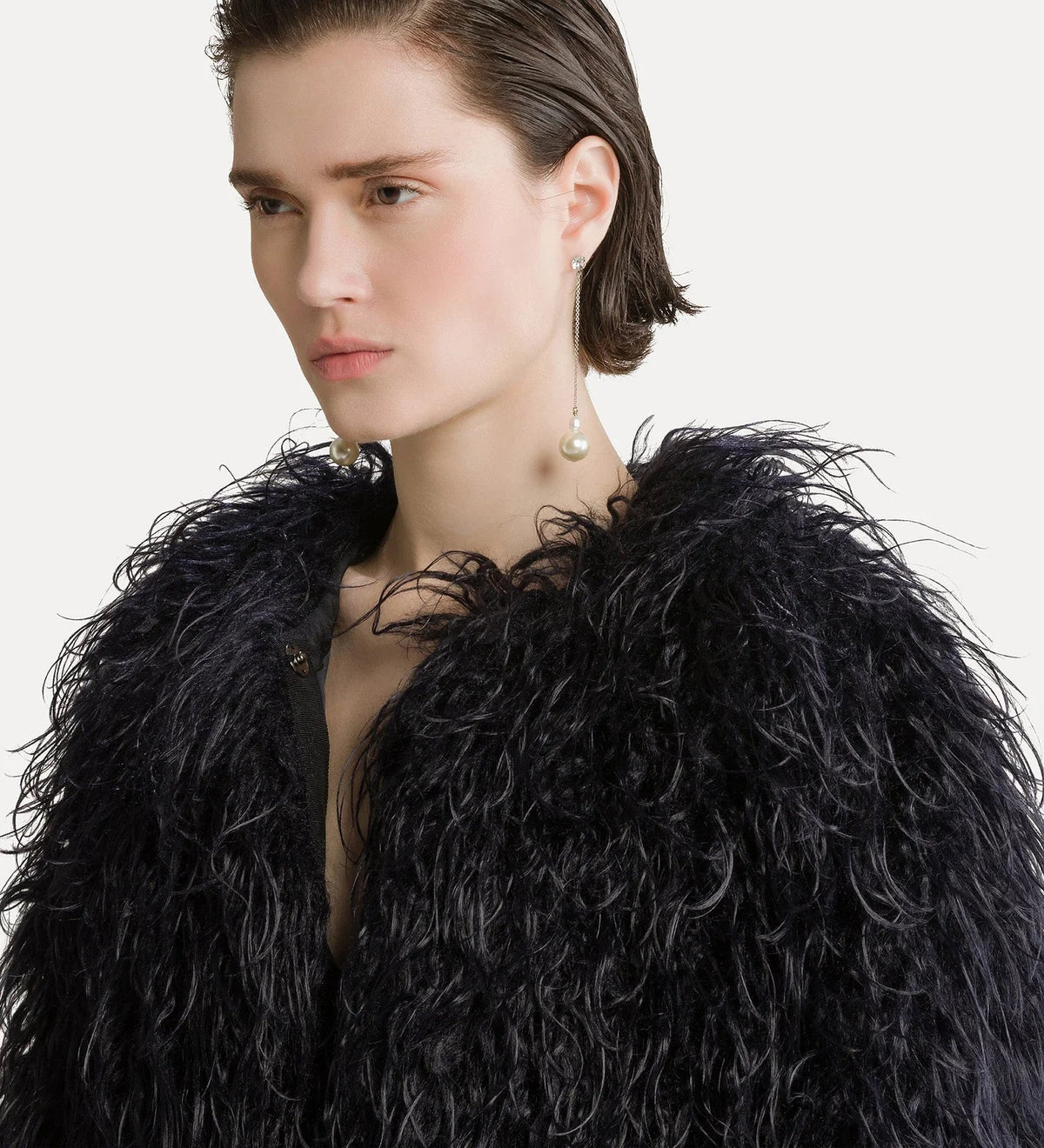 Manteau en Eco-mongolie Notte - Forte_Forte