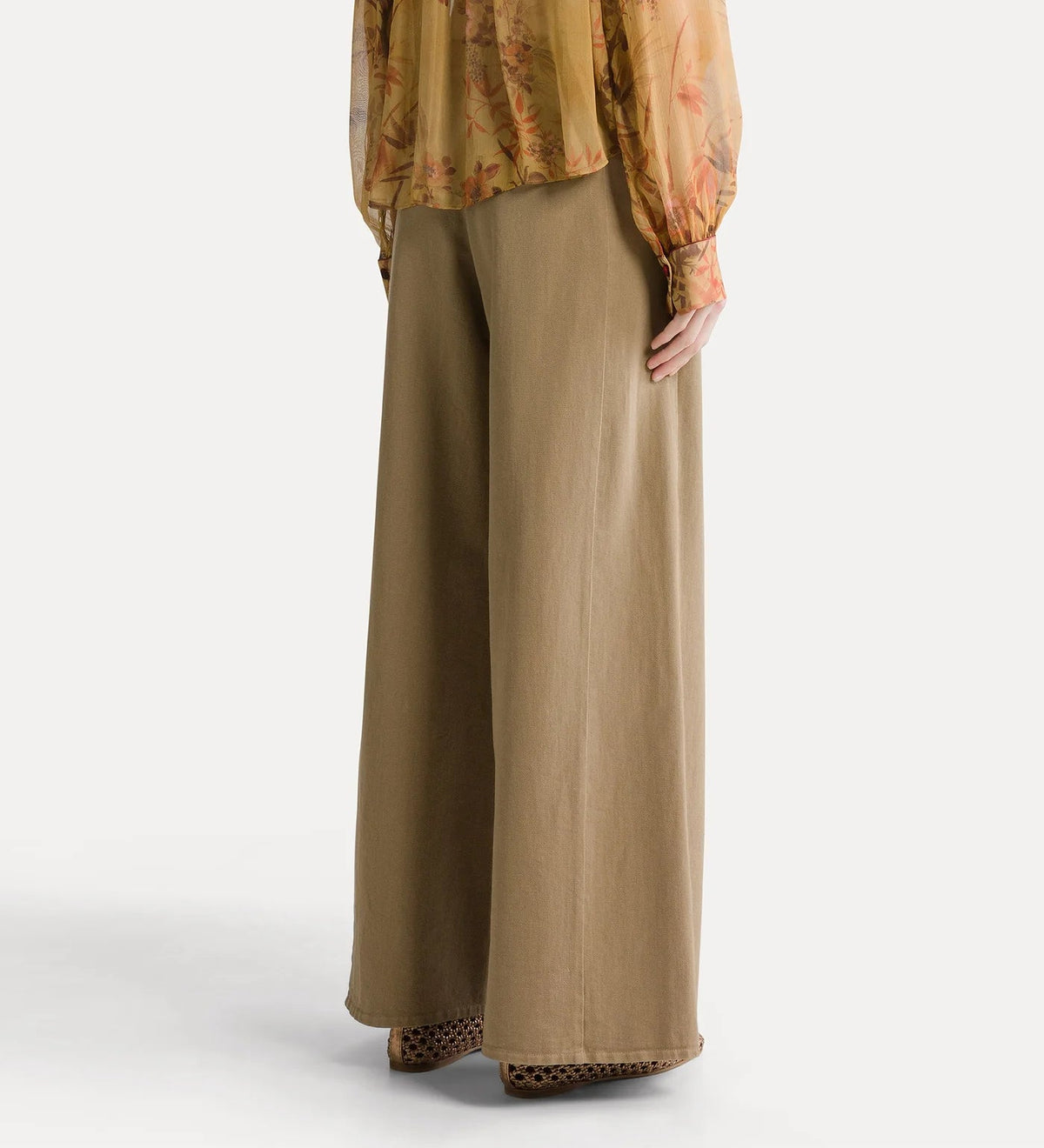 Pantalon en sergé de coton Cumino - Forte_Forte