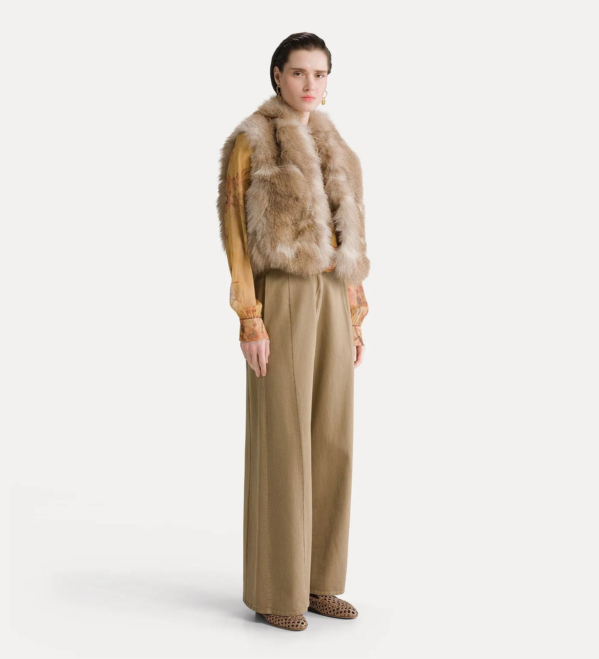 Pantalon en sergé de coton Cumino - Forte_Forte