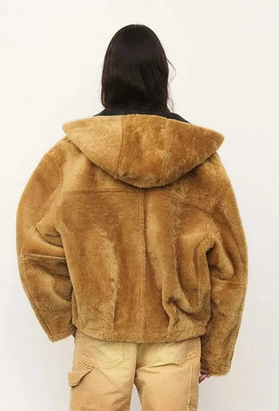 Hoodie Shearling Bomber Reversible - Halfboy